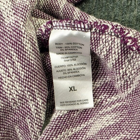 Champion Sweater Women XL Pink Purple Marled Raglan Sweatshirt Athletic Pullover - Picture 10 of 11